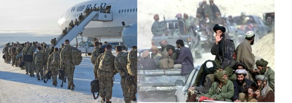 american army & Afghan Taliban