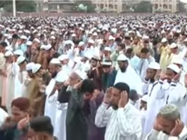 Muslims Praying in Open Places