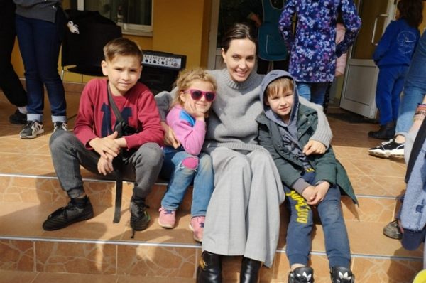 Angelina Jolie in Lviv Ukrain