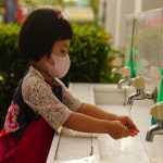 child washing her hands Photo File 640x480
