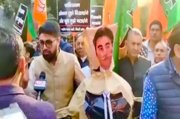 Protest in India against Pakistan foreign minister Bilawal Bhutto Photo File 640x480
