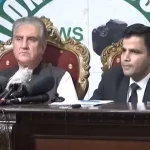 Imran Khan Legal Lawyer in Press conference with Mahmood Qureshi Photo File