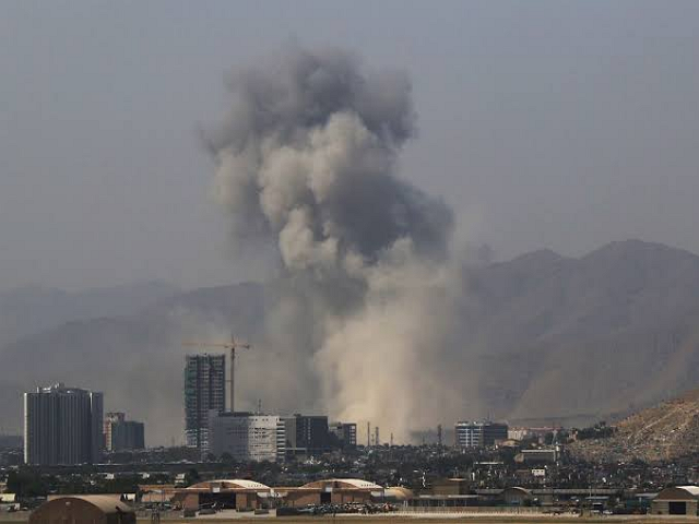 Bomb Blast in Kabul Mosque Photo Twitter 640x480