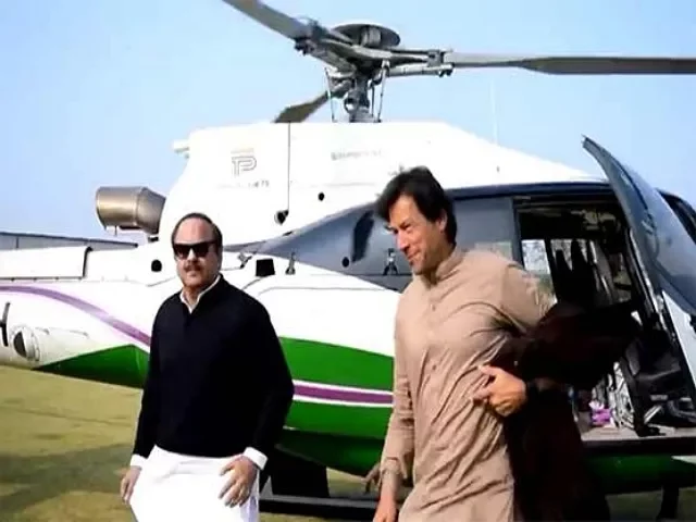 Imran-Khan Using KP govt helicopter Photo Khyber News 640x480