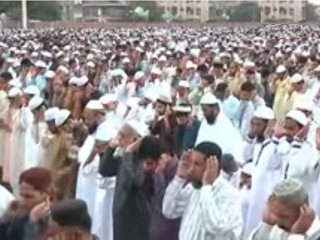 Muslims Praying in Open Places