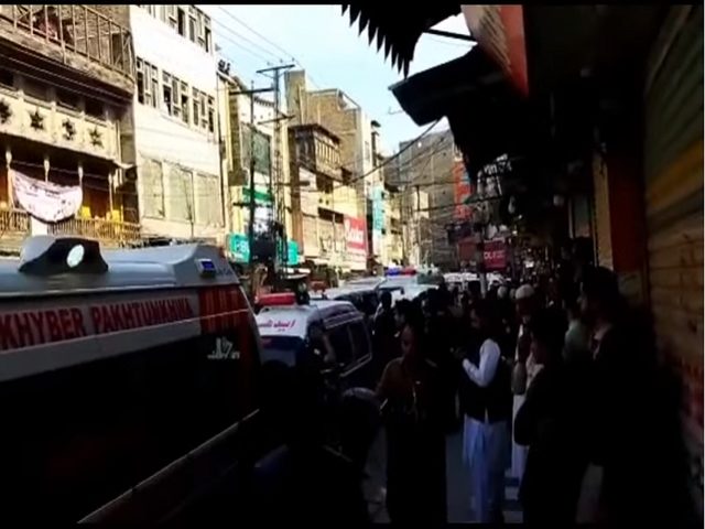 Peshawar Bomb Blast in Qisa Khwani Bazar 640x480
