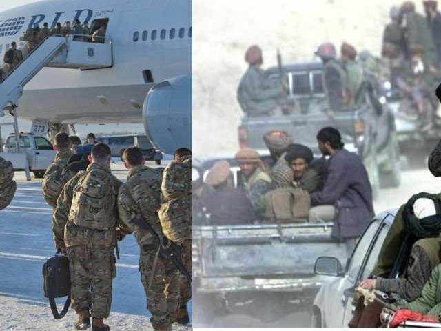 american army & Afghan Taliban
